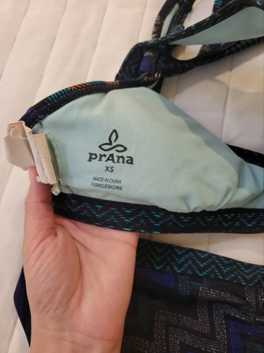 Prana Multicolor Floral  Bikini - Teal/Blue/Orange/Black - Picture 3 of 4